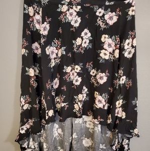 Torrid Hi-low floral skirt